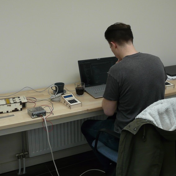 Software code being written and tested...